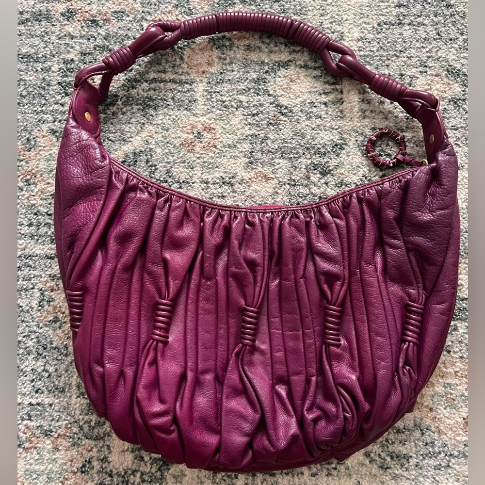 Isabella Fiore Purple Shoulder Bag